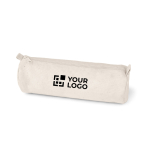 Federmäppchen aus Baumwolle ideal für Bunt- und Filzstifte Ansicht mit Druckbereich