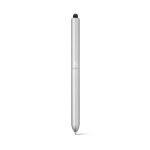 Hochwertiger Touchpen-Kuli aus Aluminium mit schwarzer Tinte farbe mattsilber