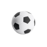 Antistress-Fußball aus Kunstleder mit Logo bedrucken lassen farbe schwarz