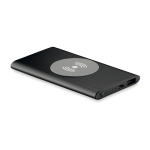 Kabelloser Power Charger aus Aluminium bedrucken, 4000 mAh farbe schwarz
