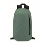 Günstiger bedruckter Rucksack für Wanderungen aus Polyester farbe dunkelgrün