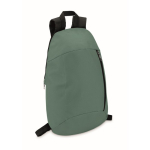 Günstiger bedruckter Rucksack für Wanderungen aus Polyester farbe dunkelgrün zweite Ansicht