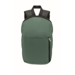 Günstiger bedruckter Rucksack für Wanderungen aus Polyester farbe dunkelgrün dritte Ansicht