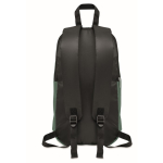 Günstiger bedruckter Rucksack für Wanderungen aus Polyester farbe dunkelgrün vierte Ansicht