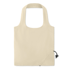 Faltbare bedruckbare Baumwolltasche, 105 g/m2 Strawberry Cotton farbe beige
