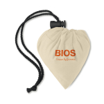 Faltbare bedruckbare Baumwolltasche, 105 g/m2 Strawberry Cotton farbe beige Hauptansicht zweite Ansicht