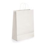 Große Papiertragetüte aus Kraftpapier bedrucken, 100 g/m2 farbe weiß