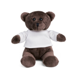 Brauner Teddy-Plüschtier mit weißem Pulli für Ihren Logoaufdruck Ansicht in vielen Farben