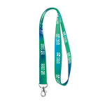 Lanyard Sublim 15mm Ansicht mit Druckbereich
