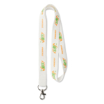 Lanyard RPET 15mm farbe weiß
