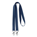 Lanyard Duo 15mm farbe marineblau