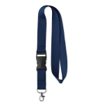 Lanyard Woven Plus 15mm farbe marineblau