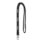 Lanyard Lace 10mm farbe schwarz Ansicht mit Druckbereich