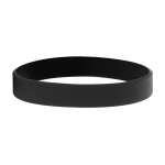 Günstiges Silikonarmband mit Aufdruck und Flachrelief als Werbeartikel farbe schwarz