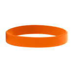 Günstiges Silikonarmband mit Aufdruck und Flachrelief als Werbeartikel farbe orange