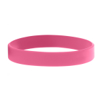 Günstiges Silikonarmband mit Aufdruck und Flachrelief als Werbeartikel farbe rosa
