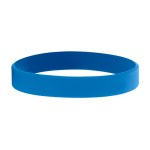 Günstiges Silikonarmband mit Aufdruck und Flachrelief als Werbeartikel farbe hellblau