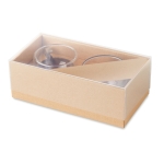 Set mit 2 Espressogläsern mit Bambusuntersetzern, 60 ml farbe transparent dritte Ansicht