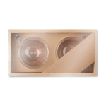 Set mit 2 Espressogläsern mit Bambusuntersetzern, 60 ml farbe transparent vierte Ansicht