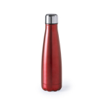 Elegante Stahlflasche mit Becher für Büro oder zu Hause, 630 ml farbe rot erste Ansicht
