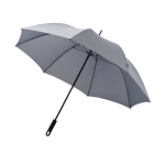 Schwarzer XXL-Regenschirm mit farblich passender Hülle, Ø 130 farbe grau
