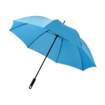 Schwarzer XXL-Regenschirm mit farblich passender Hülle, Ø 130 farbe hellblau zweite Vorderansicht