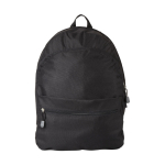 Jugendlicher Rucksack in vielen verschiedenen Farben bedruckbar farbe schwarz Vorderansicht