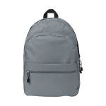 Jugendlicher Rucksack in vielen verschiedenen Farben bedruckbar farbe grau Vorderansicht