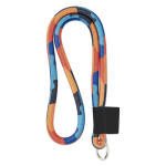 Röhrenförmiges Lanyard speziell für Sublimationsdruck, Ø 8 mm farbe weiß