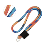 Röhrenförmiges Lanyard speziell für Sublimationsdruck, Ø 8 mm farbe weiß fünfte Ansicht