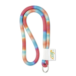 Röhrenförmiges Lanyard speziell für Sublimationsdruck, Ø 8 mm farbe weiß