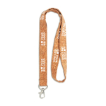Lanyard Cork 15mm farbe natürliche farbe Ansicht mit Druckbereich