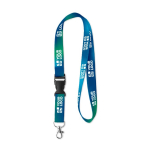 Lanyard Sublim Plus Express 15mm farbe weiß Ansicht mit Druckbereich