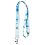 Lanyard RPET Sublim Express 15mm farbe weiß