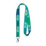 Lanyard RPET Sublim Express 15mm farbe weiß Ansicht mit Druckbereich