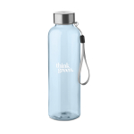 Auslaufsichere Trinkflasche aus recyceltem Kunststoff, 500 ml farbe transparentes hellblau Hauptansicht