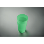 Wiederverwendbarer Becher aus PP mit gefrosteter Oberfläche, 500 ml.