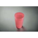 Wiederverwendbarer Becher aus PP mit gefrosteter Oberfläche, 500 ml.
