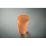 Wiederverwendbarer Becher aus PP mit gefrosteter Oberfläche, 500 ml.