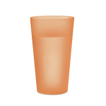 Wiederverwendbarer Becher aus PP mit gefrosteter Oberfläche, 500 ml.