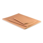 Nachhaltiges A6-Notizheft mit Karton-Cover und cremefarbenen Seiten farbe beige fünfte Ansicht