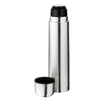 Thermoflasche aus Edelstahl mit doppelwandiger Isolierung 1 L farbe silber vierte Ansicht