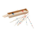 Mikado-Spiel aus Holz in einer bedruckbaren Holzbox farbe heller holzton