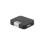 Günstiger USB Hub aus ABS mit 4 Ports als Werbeartikel farbe schwarz