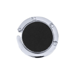 Taschenaufhänger aus Metall mit Kunstledereinsatz zum Verschenken farbe schwarz erste Ansicht