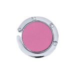 Taschenaufhänger aus Metall mit Kunstledereinsatz zum Verschenken farbe rosa vierte Ansicht