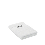 Mittelgroße Handtücher aus organischer Baumwolle, 360 g/m² farbe weiß Ansicht mit Druckbereich