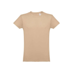 Günstiges T-Shirts aus kardierter Baumwolle, 150 g/m2, THC Luanda farbe hellbraun zweite Ansicht