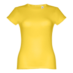 Günstiges tailliertes Damen-T-Shirt aus Baumwolle, 150 g/m2, THC Sofia farbe gelb