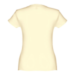 Günstiges tailliertes Damen-T-Shirt aus Baumwolle, 150 g/m2, THC Sofia farbe elfenbeinfarben
